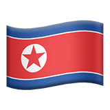 apple version: Flag: North Korea