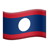 apple version: Flag of Laos