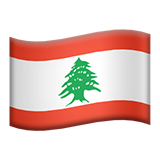 apple version: Flag: Lebanon