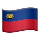 apple version: Flag: Liechtenstein