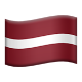 apple version: Flag: Latvia