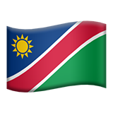 apple version: Flag: Namibia