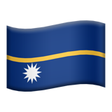 apple version: Flag: Nauru