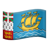 apple version: Flag: Saint Pierre and Miquelon