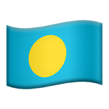 apple version: Flag: Palau