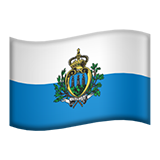 apple version: Flag: San Marino