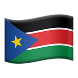 apple version: Flag: South Sudan