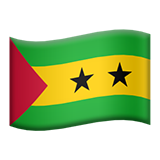 apple version: Flag: São Tomé and Príncipe