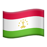 apple version: Flag: Tajikistan