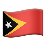 apple version: Flag: Timor-Leste