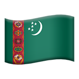 apple version: Flag: Turkmenistan