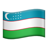 apple version: Flag: Uzbekistan