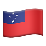 apple version: Flag: Samoa
