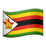 apple version: Flag: Zimbabwe