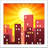 apple version: Sunset over Buildings