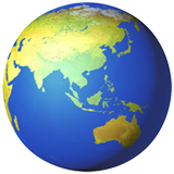 apple version: Earth Globe Asia-Australia