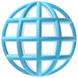 apple version: Globe with Meridians