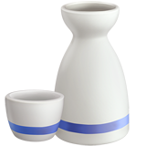 apple version: Sake Bottle and Cup