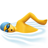apple version: Man Swimming