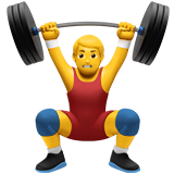 apple version: Man Lifting Weights