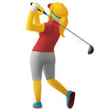 apple version: Woman Golfing