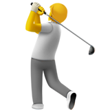 apple version: Person Golfing