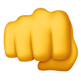 apple version: Fisted Hand Sign