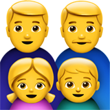 apple version: Family: Man, Man, Girl, Boy