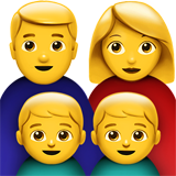 apple version: Family: Man, Woman, Boy, Boy