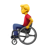 apple version: Man in Manual Wheelchair