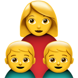 apple version: Family: Woman, Boy, Boy