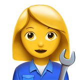 apple version: Woman Mechanic