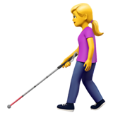 apple version: Woman with White Cane