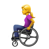 apple version: Woman in Manual Wheelchair