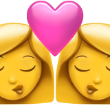 apple version: Two Women Kissing
