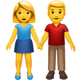 apple version: Man and Woman Holding Hands