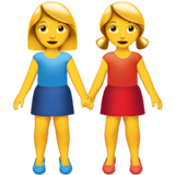 apple version: Two Women Holding Hands