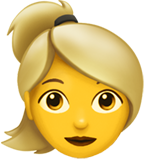 apple version: Blond-haired Woman
