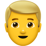 apple version: Man: Blond Hair