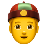 apple version: Man with Chinese Cap