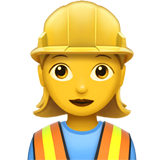 apple version: Construction Worker: Woman