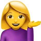 apple version: Person Tipping Hand