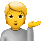apple version: Person Tipping Hand