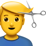 apple version: Man Getting Haircut