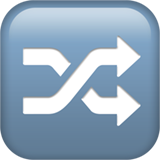 apple version: Shuffle Tracks Button