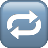 apple version: Clockwise Rightwards and Leftwards Open Circle Arrows