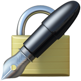 apple version: Locked with Pen