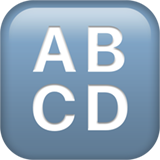apple version: Input Latin Uppercase