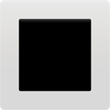 apple version: White Square Button