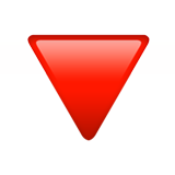 apple version: Red Triangle Pointed Down